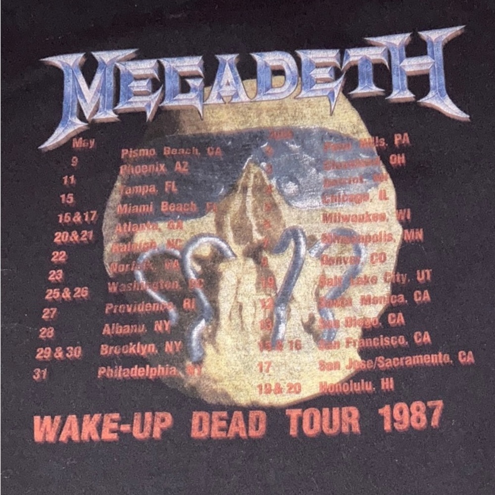 Megadeth Wake up Dead Tee - Picture 7 of 10